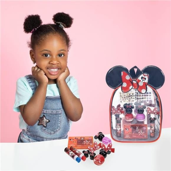 Disney Minnie Mouse - Girl Cosmetic Makeup Gift Bag Set Hair Accessories for Kid - Picture 2 of 6